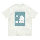 おばけ商店の未確認Tシャツ＜家でティーするイエティ＞ Organic Cotton T-Shirt