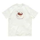 in the eyesのパピヨンのココア オーガニックコットンTシャツ