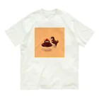 in the eyesの柴犬とたぬきケーキ Organic Cotton T-Shirt