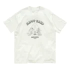 LONESOME TYPE ススのHAPPY CAMP（サーベルタイガーとネアンデルタール人） オーガニックコットンTシャツ