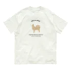 いぬまるわわこのチャリティ/カスタムシリーズ/秋田犬 オーガニックコットンTシャツ