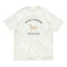 いぬまるわわこのチャリティ/カスタムシリーズ/黄ラブ オーガニックコットンTシャツ