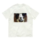 f.animalsのどあっぷ（アルパカさん） Organic Cotton T-Shirt