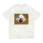 f.animalsのどあっぷ（ぶたさん） Organic Cotton T-Shirt