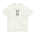 涼の居場所の白いるかの深海世界 オーガニックコットンTシャツ