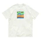 AKANEartの背景 オーガニックコットンTシャツ