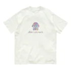 pipippuのキスうさぎ（カラフル) オーガニックコットンTシャツ