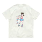 ももねこ工房（　◜◡‾）のフルートイラスト Organic Cotton T-Shirt