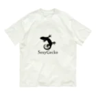 雑貨屋　霧の字のSexy Gecko（黒） オーガニックコットンTシャツ