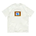 🕷Ame-shop🦇のテーピングエレファント・ドロー・バイ・チャイルド・オン・ザ・テーブル Organic Cotton T-Shirt