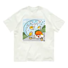 よいこのきんぎょの打ち水 オーガニックコットンTシャツ