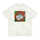 aomanecoのきれいなねこ オーガニックコットンTシャツ