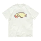 小鳥のほっぺのごろごろピヨちゃん オーガニックコットンTシャツ