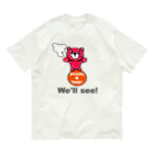 オリジナルデザインTシャツ　SMOKIN'の玉のりモクモックマ ピンク Organic Cotton T-Shirt