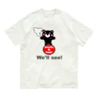 オリジナルデザインTシャツ　SMOKIN'の玉のりモクモックマ 黒 Organic Cotton T-Shirt