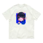 ♡？。のにゃん オーガニックコットンTシャツ