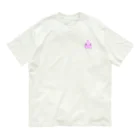 LalaHangeulの団子状態のダンゴウオたち(バックプリントバージョン) オーガニックコットンTシャツ