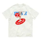オリジナルデザインTシャツ　SMOKIN'のセクシーモクモックマinビーチ 白 オーガニックコットンTシャツ