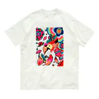 shantispaceの虹色インコ Organic Cotton T-Shirt