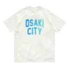 JIMOTO Wear Local Japanの大崎市 OSAKI CITY　ロゴブルー Organic Cotton T-Shirt