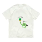 PokuStarの卓球　カエルラバー オーガニックコットンTシャツ