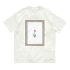 肉だんごのチューリップ グレージュ Organic Cotton T-Shirt