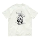 nidan-illustrationの"WHITE MUSTACHE CLUB"(タイトルなし) オーガニックコットンTシャツ