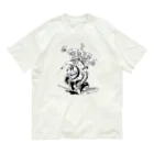 nidan-illustrationの"WHITE MUSTACHE CLUB"(タイトルなし) Organic Cotton T-Shirt