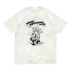 nidan-illustrationの"WHITE MUSTACHE CLUB"(タイトルなし)) オーガニックコットンTシャツ