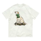 犬グッズの店しえるぶるーのマフラー犬　ラブラドルレトリバー Organic Cotton T-Shirt