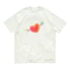  Pastel Design Art 天使のお部屋の天使のハート Organic Cotton T-Shirt