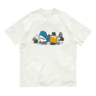 はるる堂の猫の茶トラさんサメさんと仲良し温泉 Organic Cotton T-Shirt