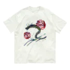 WAMI ARTの赤八雲昇るタツ(竜) Organic Cotton T-Shirt