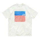 しえ*shopの土手<自転車・ピンク> オーガニックコットンTシャツ