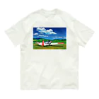GALLERY misutawoの草原の飛行機 オーガニックコットンTシャツ