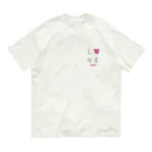 PostPet Official ShopのLOVEモモ オーガニックコットンTシャツ