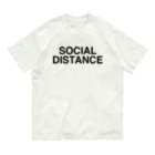 TOKYO LOGOSHOP 東京ロゴショップのSOCIAL DISTANCE-ソーシャルディスタンス- オーガニックコットンTシャツ