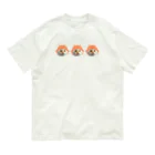 じゅりあんぐ！のメンダコかぶっとるまりおちゃん 三つ子ノーマル オーガニックコットンTシャツ