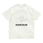 tieのねこバンド白 Organic Cotton T-Shirt