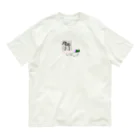 commeのシマイヌ オーガニックコットンTシャツ