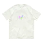 STart＿言語聴覚士のふんわり左脳Broca/Wernicke オーガニックコットンTシャツ