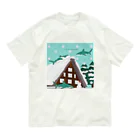 そいそいソイラテの冬サメ(ヨゴレザメ) Organic Cotton T-Shirt