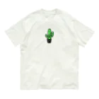 Andiamoの毛深サボテン Organic Cotton T-Shirt