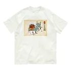 Amiの三毛猫の獅子舞遊び オーガニックコットンTシャツ