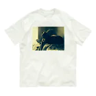 Flying Cat  のヒトリシズカ Organic Cotton T-Shirt