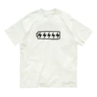 リュウラクドウのハードコアな電池のマーク（黒） Organic Cotton T-Shirt