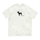 ハデ犬グッズ部門のミニピンシルエット Organic Cotton T-Shirt