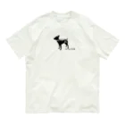 ハデ犬グッズ部門のミニピンシルエット オーガニックコットンTシャツ