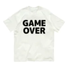 TOKYO LOGOSHOP 東京ロゴショップのGAMEOVER-ゲームオーバー- Organic Cotton T-Shirt