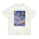花エヴリのクリスマスキャンドル オーガニックコットンTシャツ